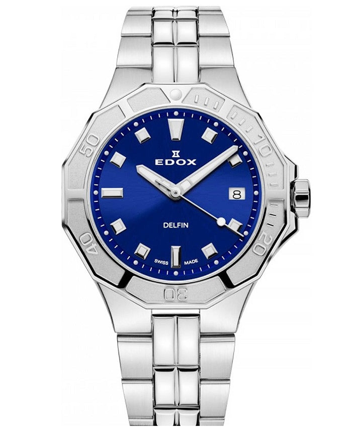 Ρολόι EDOX Delfin Diver Lady 53020-3M-BUN Quartz - Γυναικείο