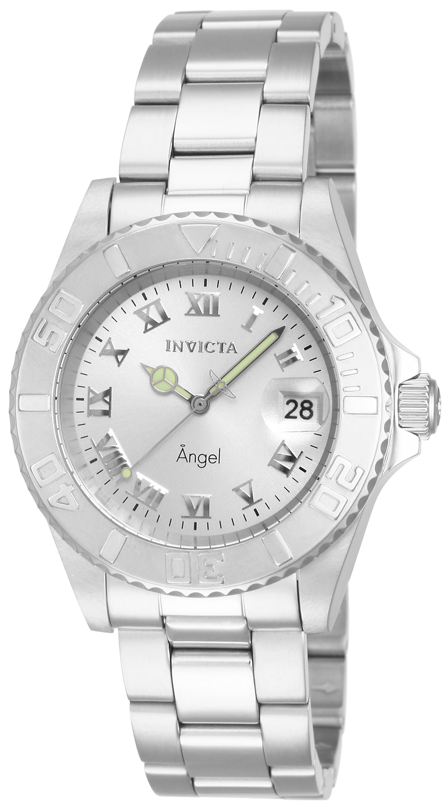 Invicta Angel Silver tone Dial Stainless Steel 14320 Quartz