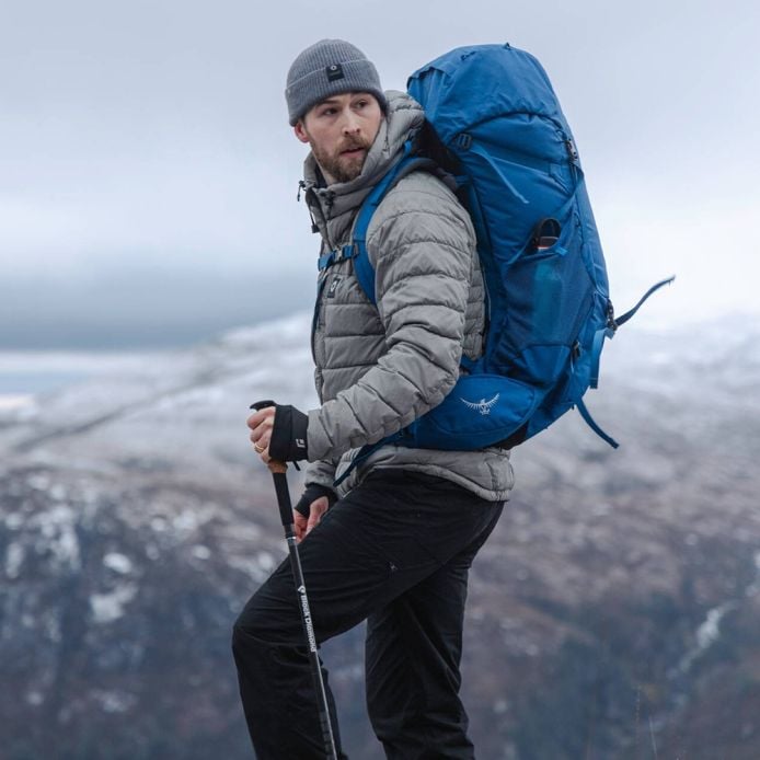 Osprey Σακίδιο Πλάτης Rook 50 Dark Charcoal-Silver Lining (10005868)