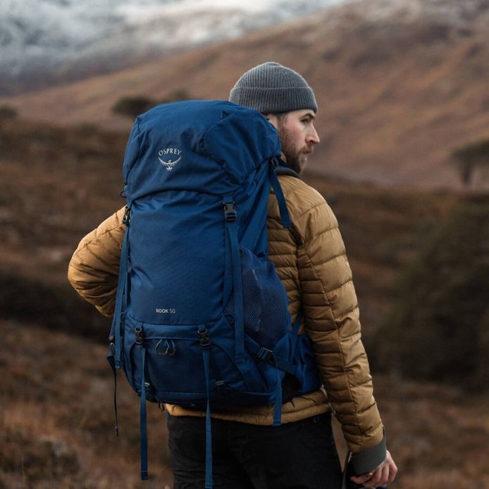 Osprey Σακίδιο Πλάτης Rook 50 Dark Charcoal-Silver Lining (10005868)