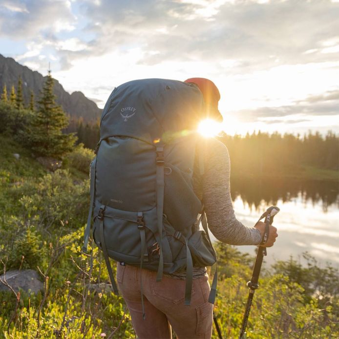 Osprey Σακίδιο Πλάτης Renn 50 Dark Charcoal-Gray Wolf (10005860)