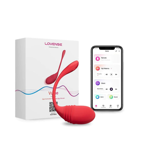 Lovense Vulse Bluetooth Thrusting Egg δονητής σιλικόνης