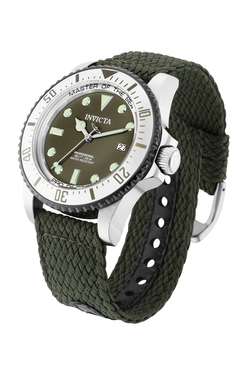 Ρολόι Invicta Pro Diver Date Automatic Green Dial 35422 Rare - Ανδρικό