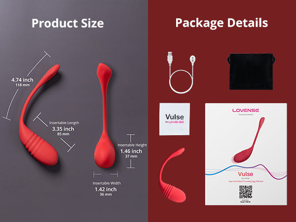 Lovense Vulse Bluetooth Thrusting Egg δονητής σιλικόνης