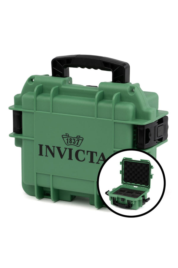 Invicta Watch Box - 3 Slot - DC3-LTGRN