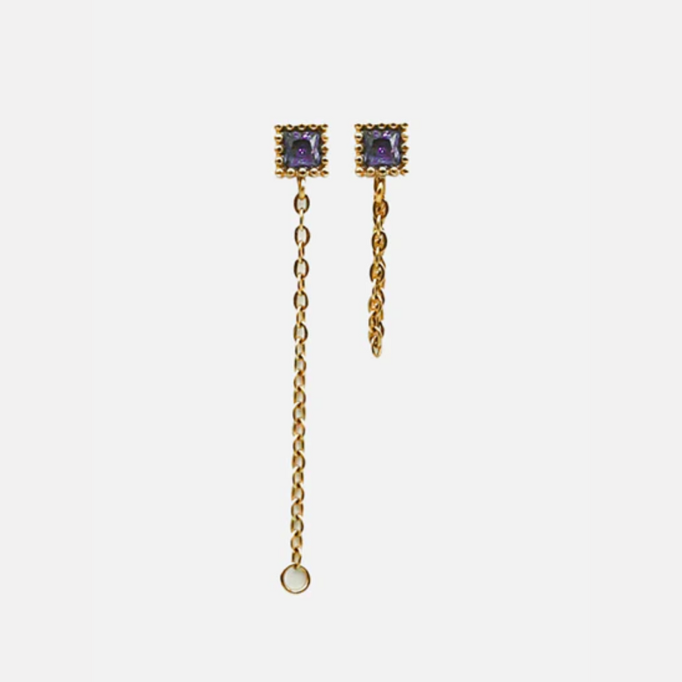 Σκουλαρίκια Puces d'oreilles Bala Carree|AEC Paris