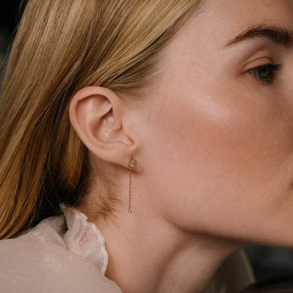 Σκουλαρίκια Studs Bala Rectangle Etoilee Earrings |AEC Paris