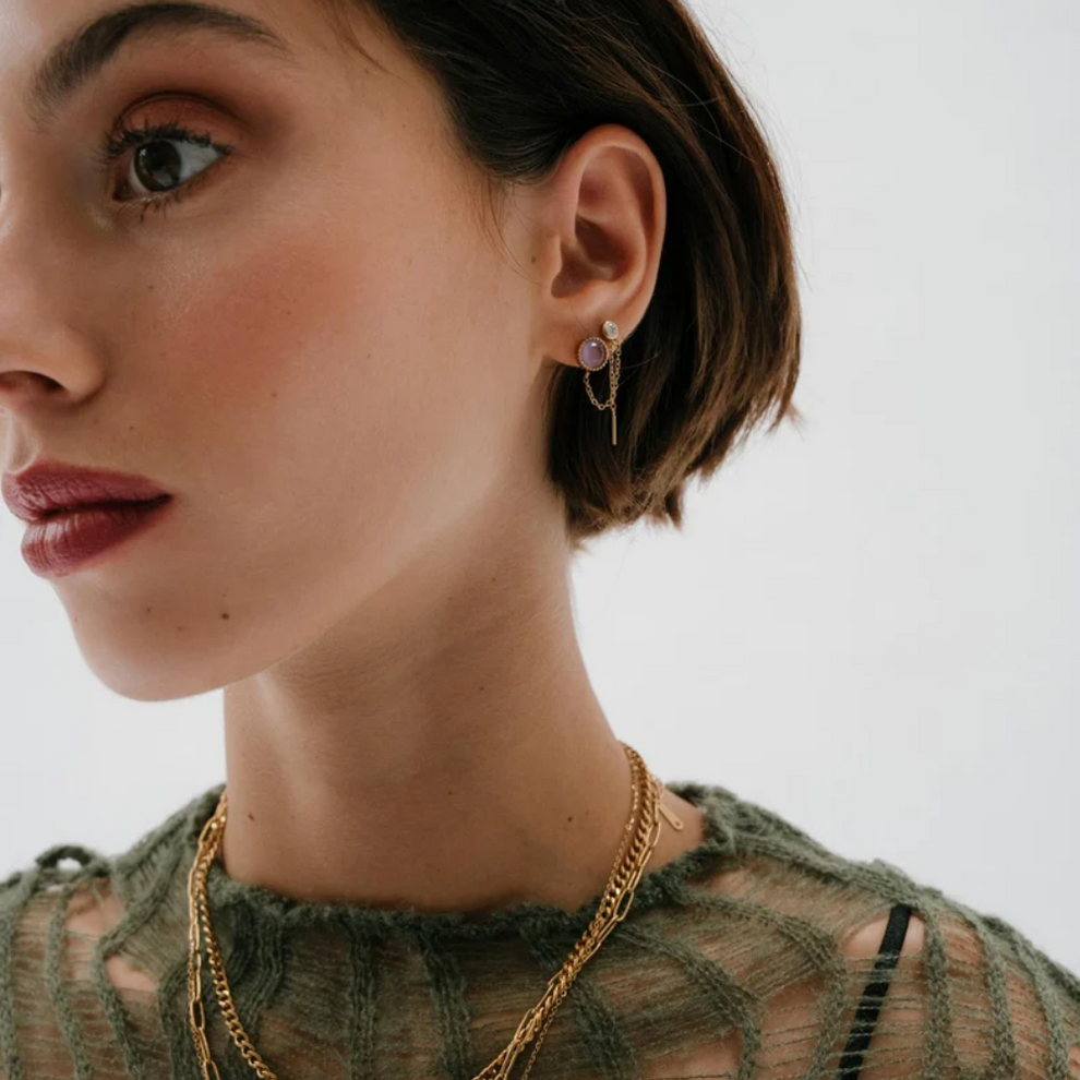 Σκουλαρίκια Drop Chloris |AEC Paris