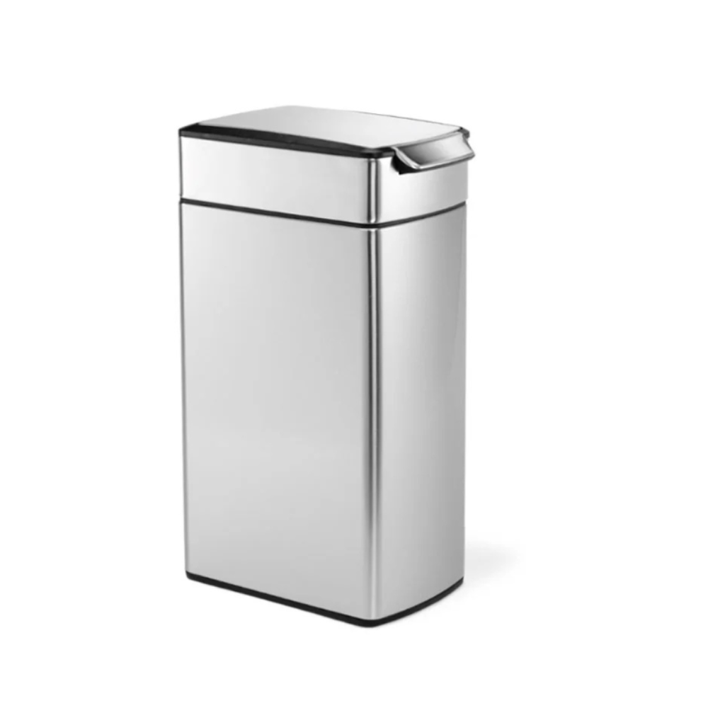 Slim Ορθογώνιος Κάδος με Μπάρα Αφής 40L - CW2016 Simplehuman