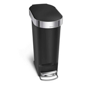 Slim Κάδος με Πεντάλ & Δακτύλιο Συγκράτησης Σακούλας 40L - CW1390 Simplehuman