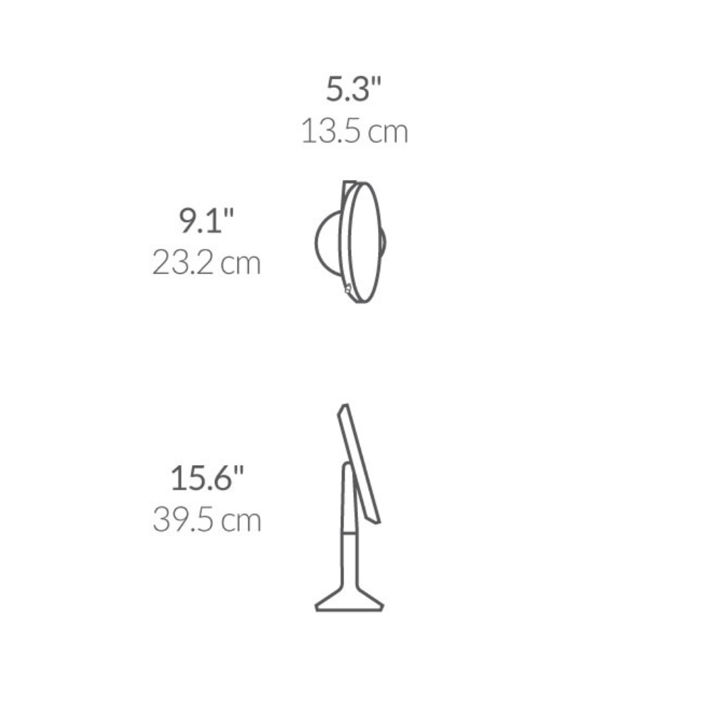 Καθρέφτης Μακιγιάζ Sensor Mirror με Φωτισμό & Ρύθμιση Αφής 20cm - ST3024 Simplehuman