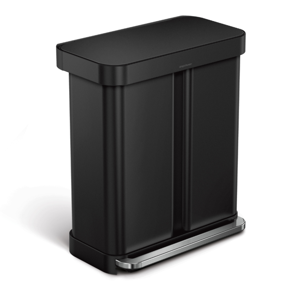 Διπλός Κάδος με Πεντάλ & Θήκη Σακούλας 58L (34/24L) - CW2093 Simplehuman