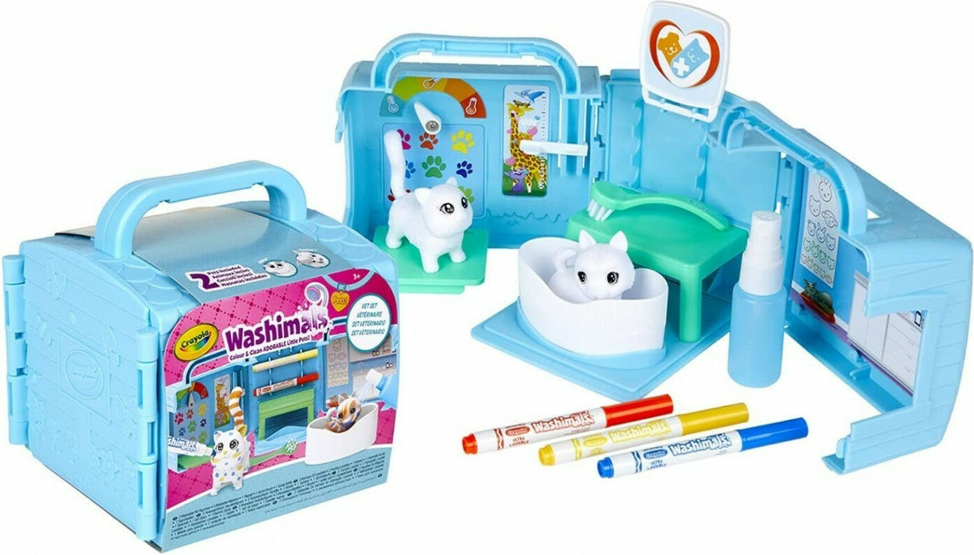 Crayola Ζωγραφική Washimals Pets Vet Playset για Παιδιά 4+ Ετών