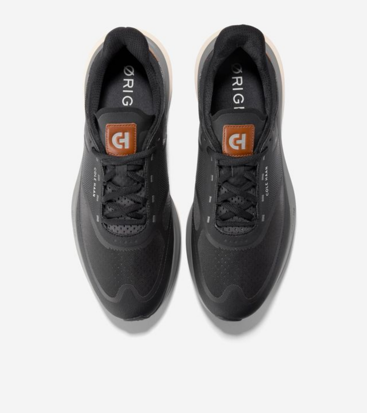 Ανδρικά OriginalGrand Quadstar Running Sneakers Black-British Tan-Periscope-Quiet shade-Ivory (C39631M) - Cole Haan
