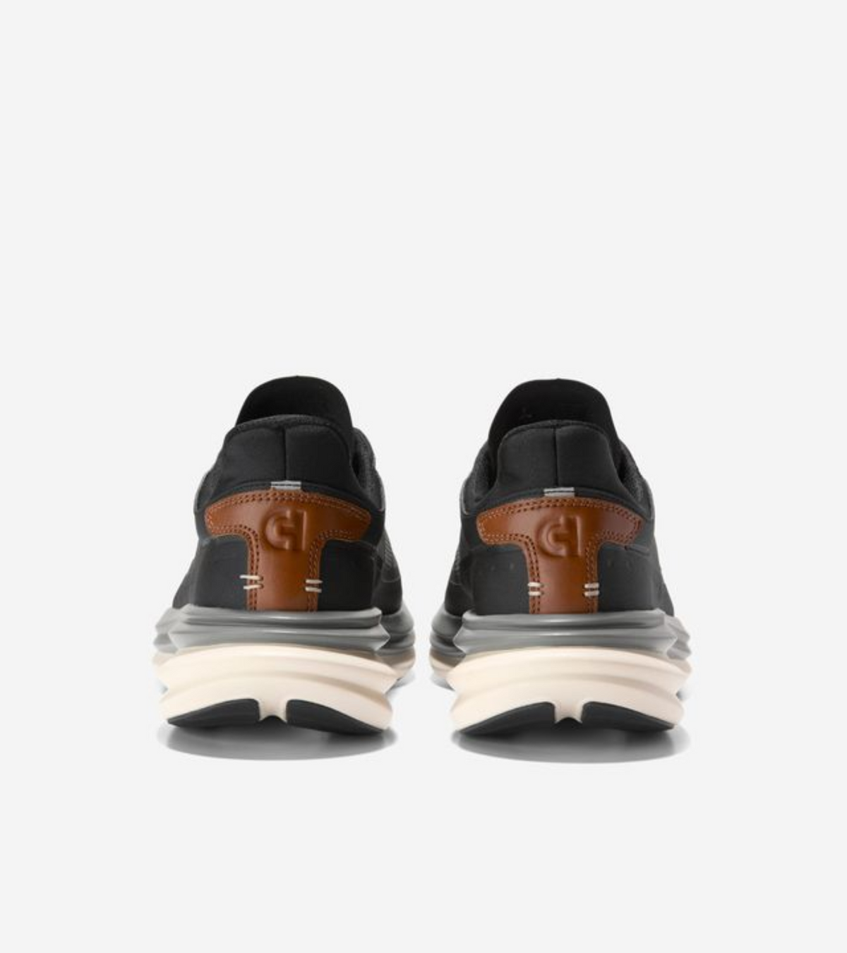 Ανδρικά OriginalGrand Quadstar Running Sneakers Black-British Tan-Periscope-Quiet shade-Ivory (C39631M) - Cole Haan