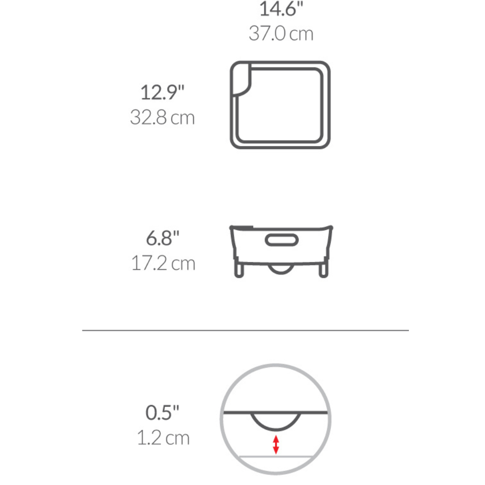 Compact Αποστραγγιστής Πιάτων - KT1106 Simplehuman