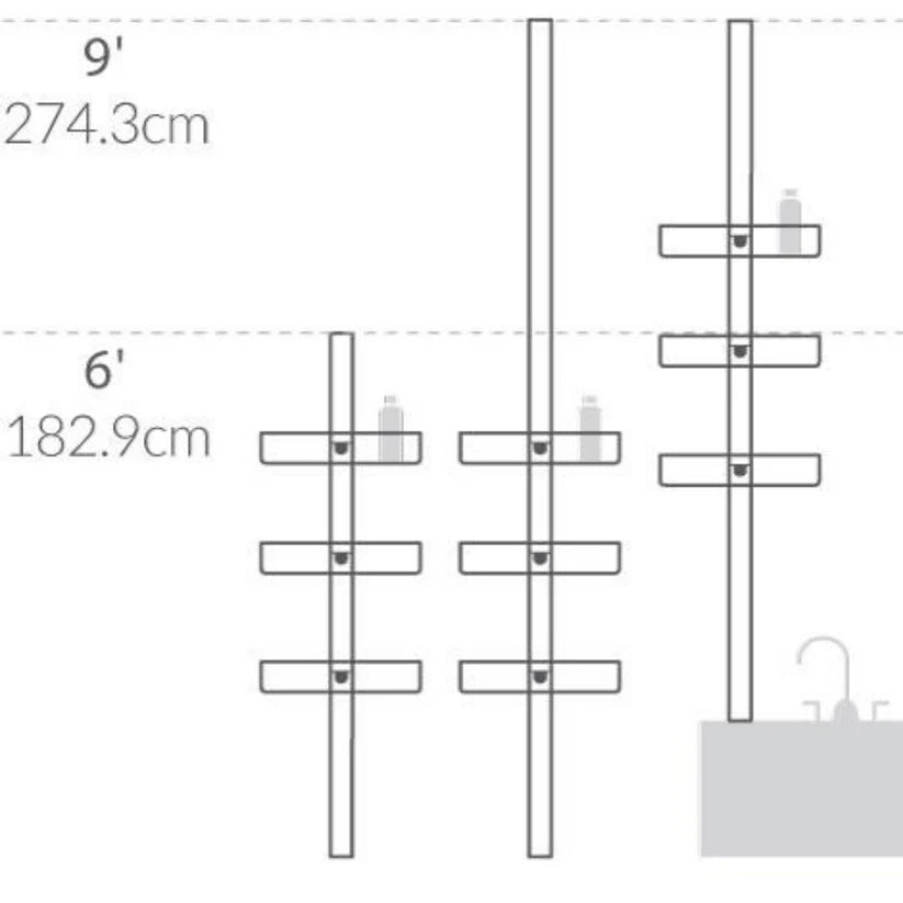 Simple Human tension shower caddy  BT1062