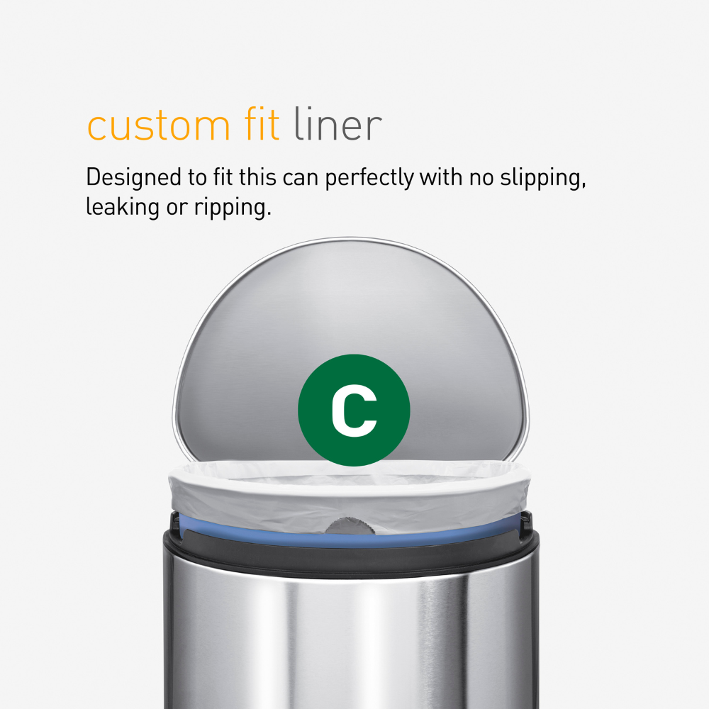 Σακούλες Κάδου Custom Fit Code C, 3×20 Τεμ. (60 Σακούλες) - CW0252 Simplehuman