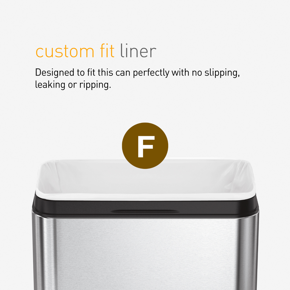 Σακούλες Κάδου Custom Fit Code F, 3×20 Τεμ. (60 Σακούλες) - CW0256 Simplehuman