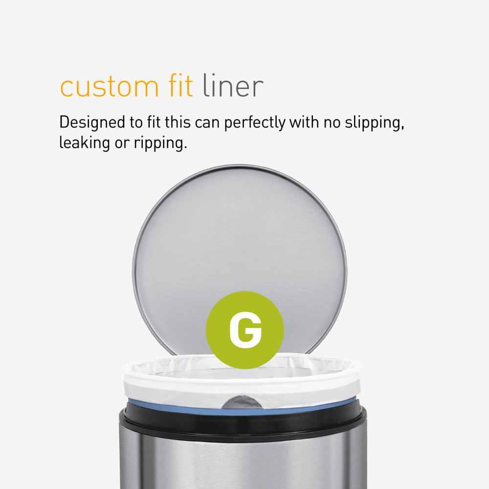 Σακούλες Κάδου Custom Fit Code G, 3×20 Τεμ. (60 Σακούλες) - CW0257 Simplehuman