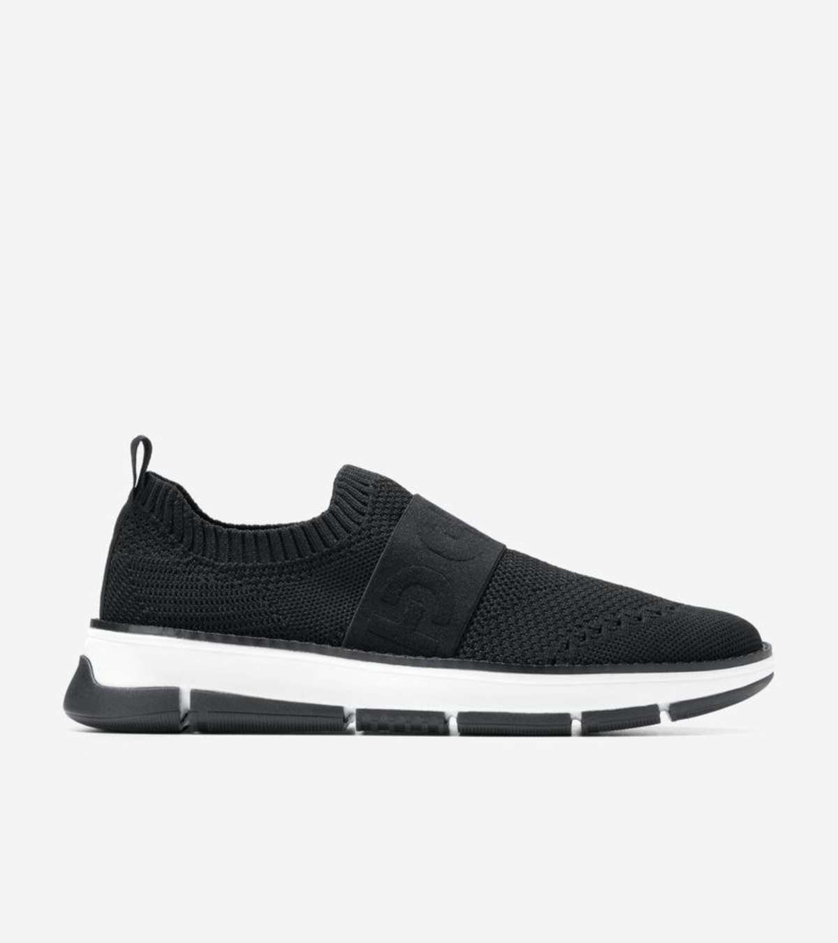 Γυναικεία ZERØGRAND Rella Stitchlite™ Slip-On Sneaker Black Knit-White (W32498B) - Cole Haan