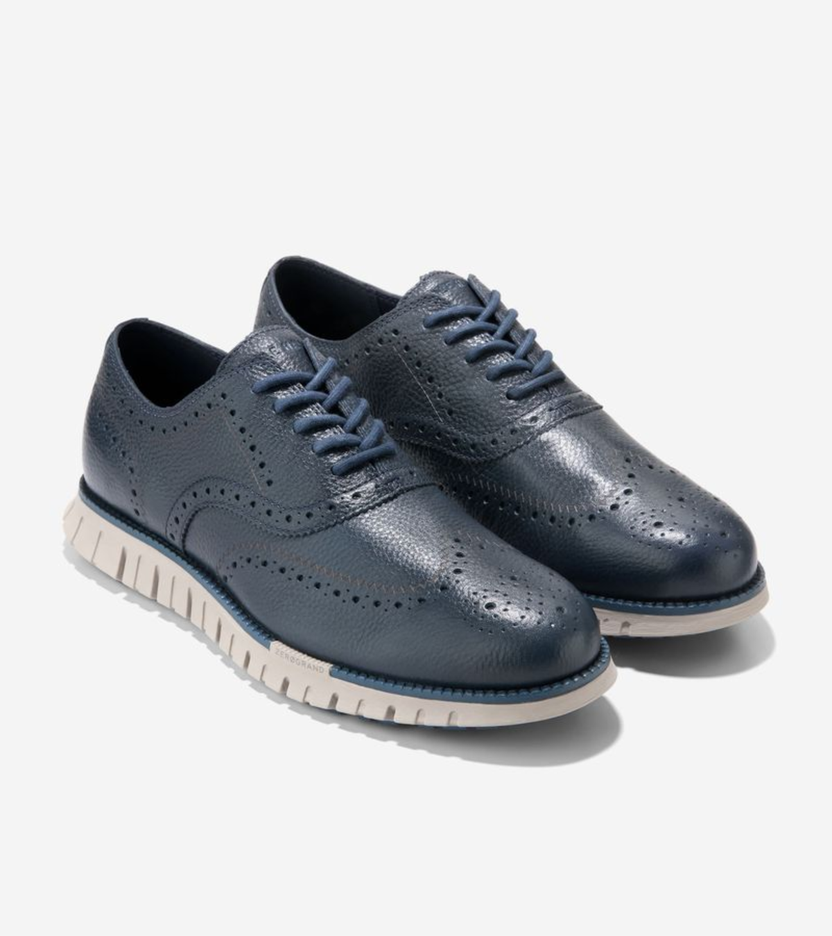 Ανδρικά ZERØGRAND Remastered Wingtip Oxfords Blueberry-Ensign Blue-Dove (C39994M) - Cole Haan