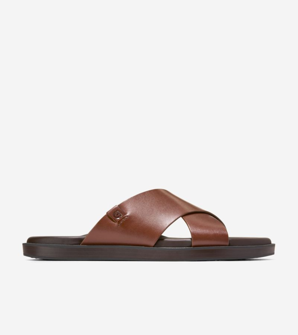 Ανδρικά Grand Neoclassic Cross Strap Sandals Woodbury-Dark Natural (C44898M) - Cole Haan