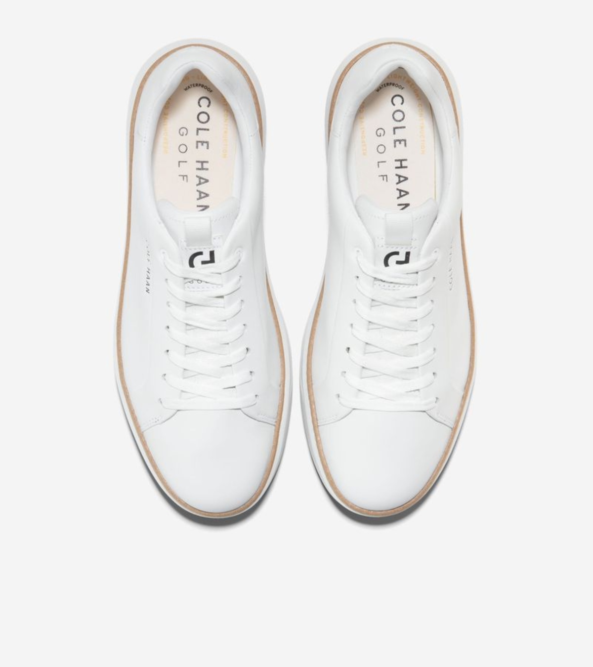 Ανδρικά GrandPrø Topspin Golf Sneakers Optic White-Natural (C38503M) - Cole Haan