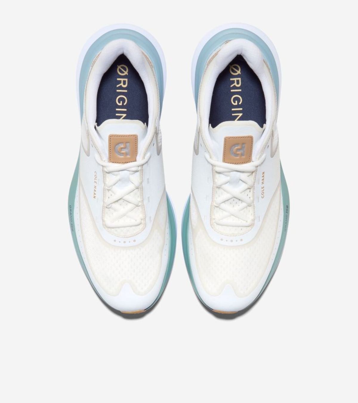 Ανδρικά OriginalGrand Quadstar Running Sneakers Ivory-Tuscan sand-White (C42398M) - Cole Haan