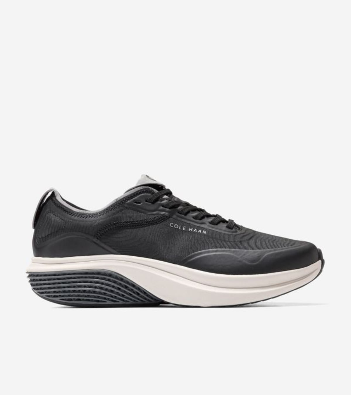 Ανδρικά ØriginalGrand SkyWeave™ Everarc Running Sneakers BLACK / ULTIMATE GRAY / SILVER BIRCH (C44252W) - Cole Haan
