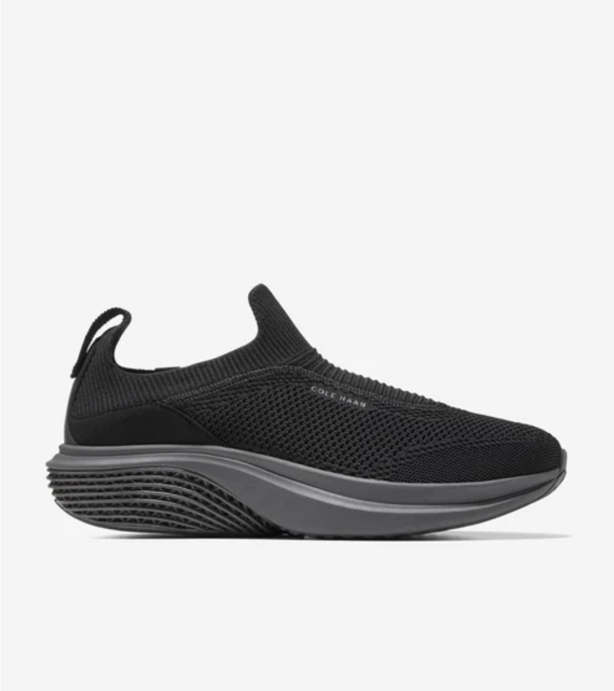 Ανδρικά ØriginalGrand SkyWeave™ Everarc Running Sneakers BLACK / GRAY PINSTRIPE (C44255W) - Cole Haan