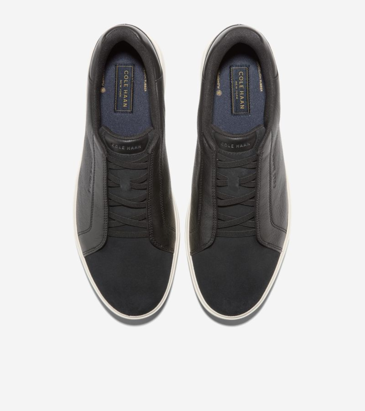 Ανδρικά GrandPrø Luxe Slip-On Sneakers BLACK / BLACK SUEDE / IVORY (C44434M) - Cole Haan