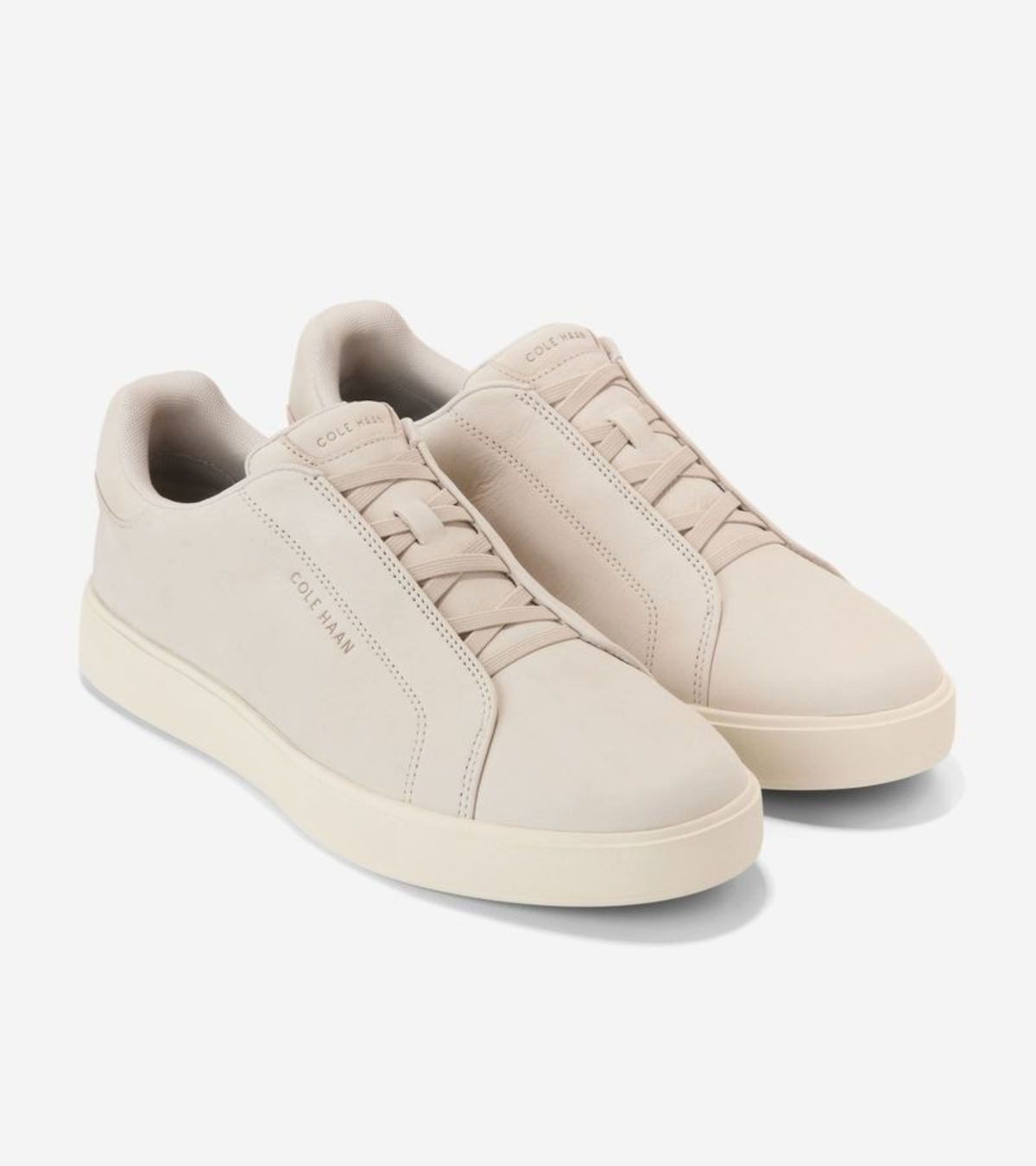 Ανδρικά GrandPrø Luxe Slip-On Sneakers PUMICE STONE NUBUCK / IVORY (C44435M) - Cole Haan
