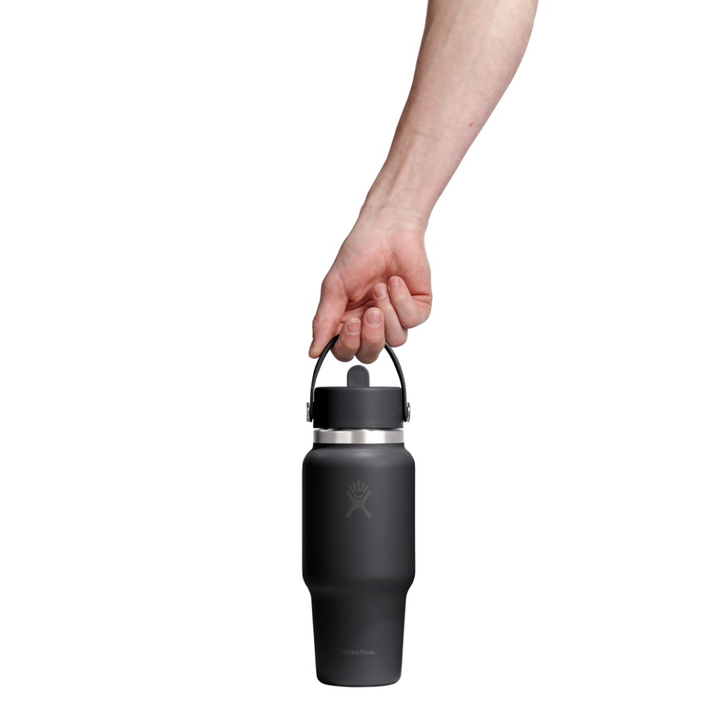 Hydro Flask Μπουκάλι Wide Mouth Flex Straw Travel 710 ml – Black (WT24CFS001)