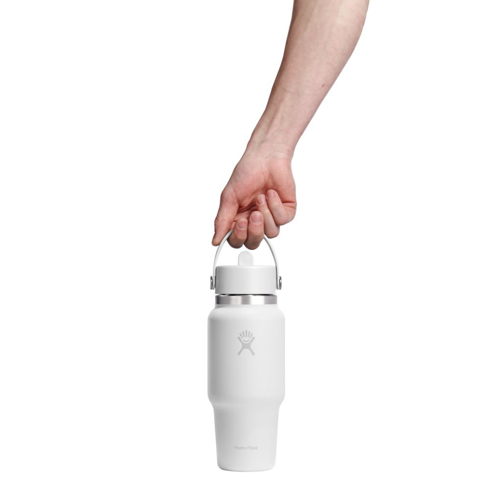 Hydro Flask Μπουκάλι Wide Mouth Flex Straw Travel 710 ml – White (WT24CFS110)