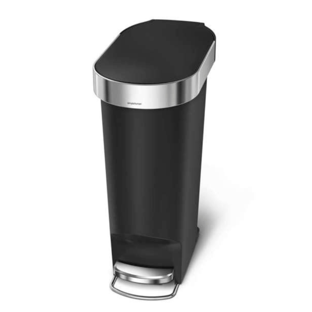 Slim Κάδος με Πεντάλ & Δακτύλιο Συγκράτησης Σακούλας 40L - CW1390 Simplehuman
