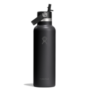 Hydro Flask Μπουκάλι Standard Mouth Flex Straw Cap 621 ml – Black (S21CFS001)