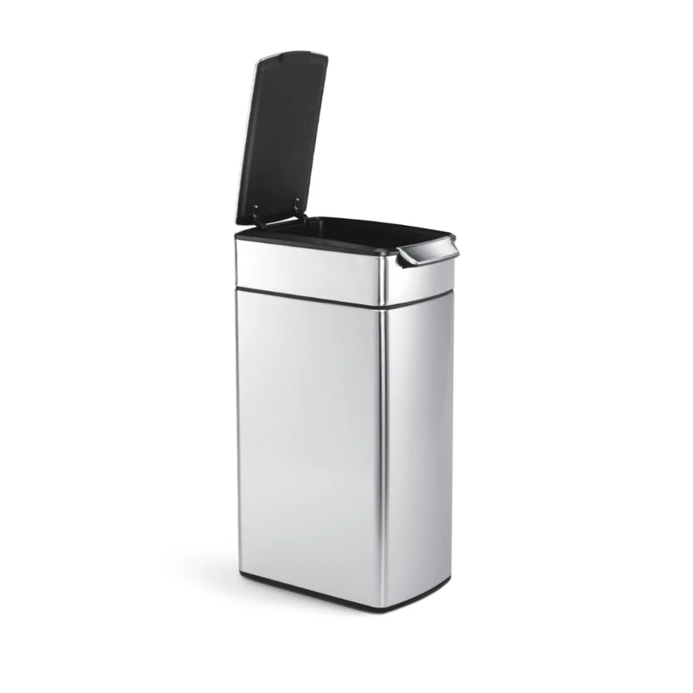 Slim Ορθογώνιος Κάδος με Μπάρα Αφής 40L - CW2016 Simplehuman