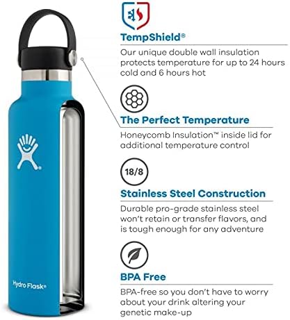 Hydro Flask Μπουκάλι Standard Mouth 1.9L – Μαύρο (W64BTS001)