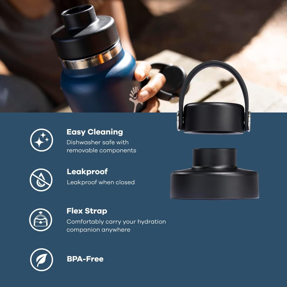 Hydro Flask Πώμα Flex Sip Lid για Wide Mouth – Μαύρο (WFCC001)