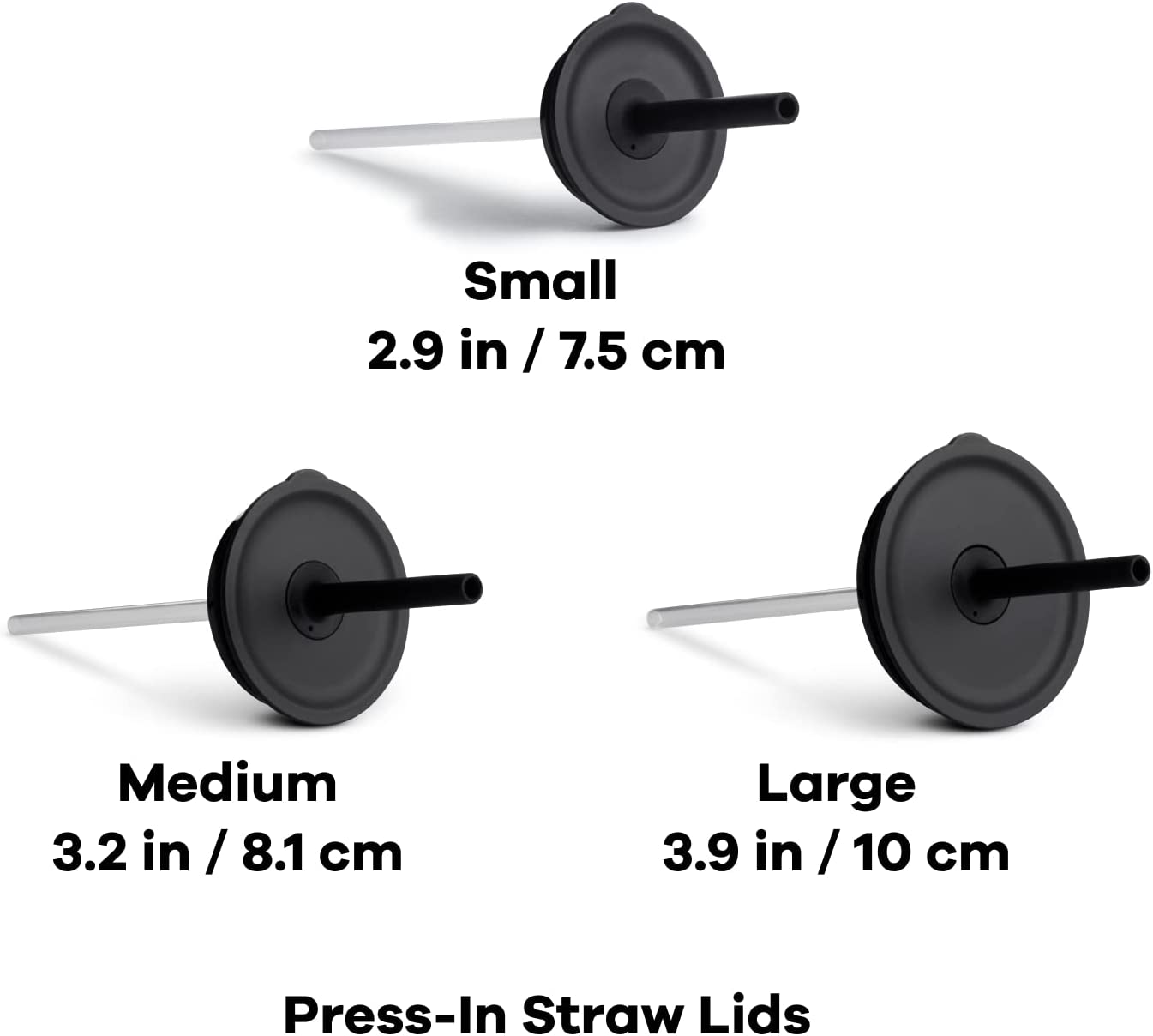 Hydro Flask Καπάκι Small Press-In Straw Lid – Μαύρο (PISLS001)