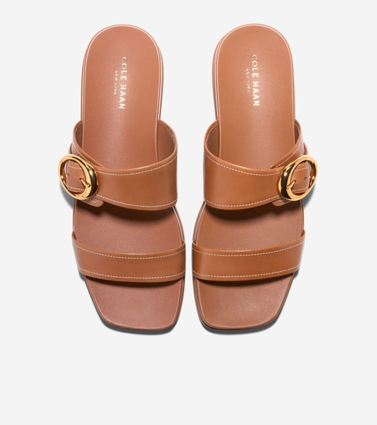 Γυναικεία Oaklynn Double Band Footbed Sandals British Tan (W35349B) - Cole Haan