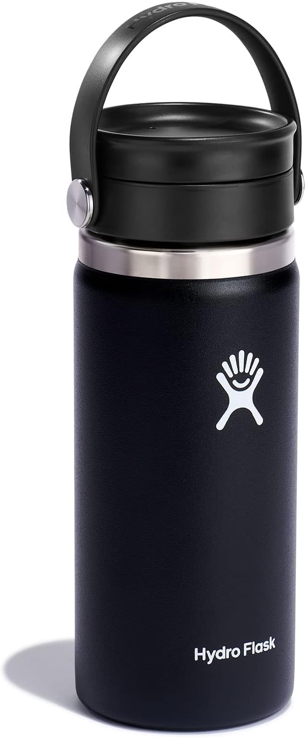 Hydro Flask Μπουκάλι Wide Mouth 473 ml – Μαύρο (W16BCX001)