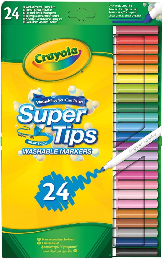 Crayola 24 Superfits Washable Markers