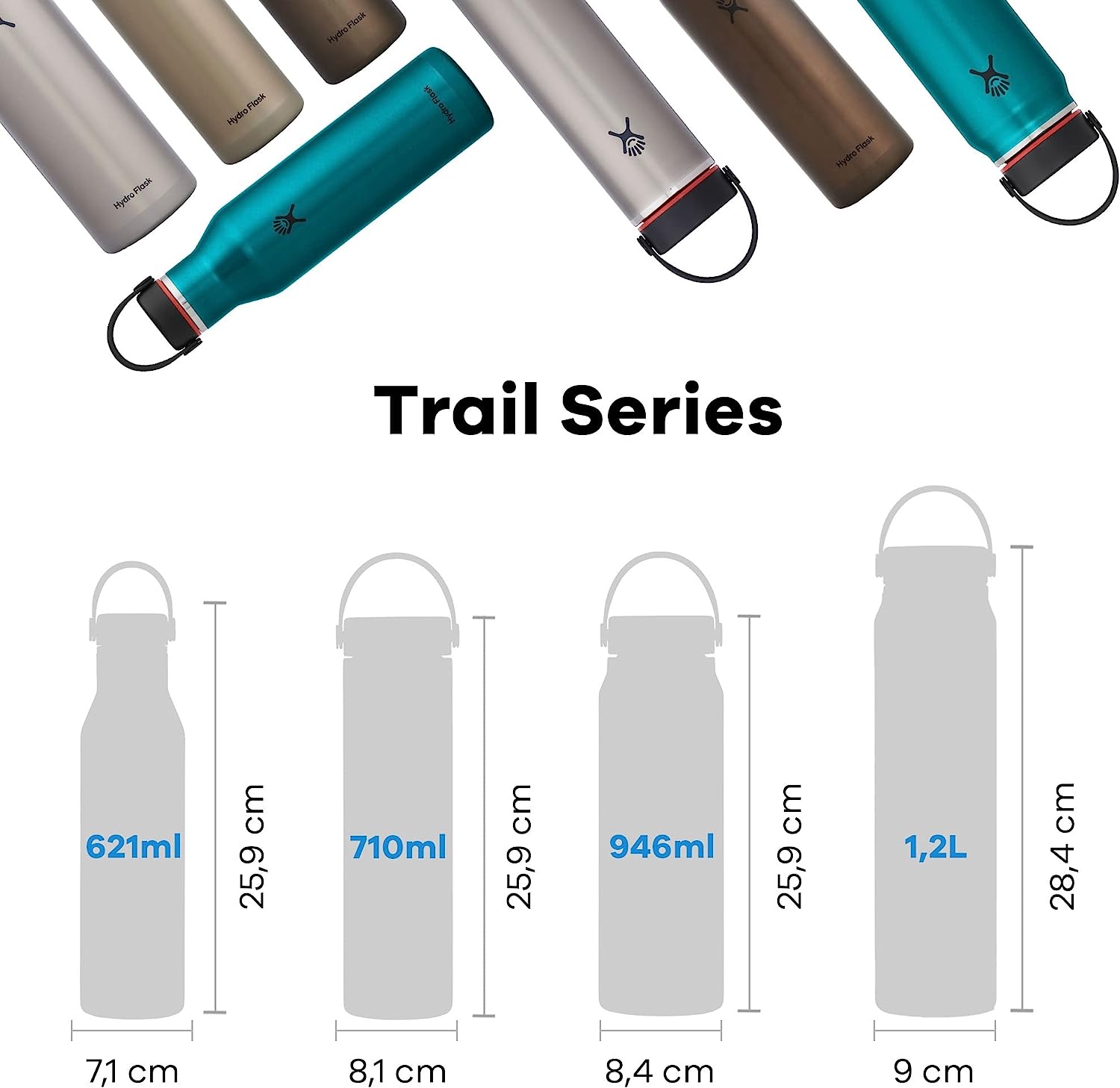 Hydro Flask Trail Series Wide Mouth 1L – Πράσινο (LW32LWB091)