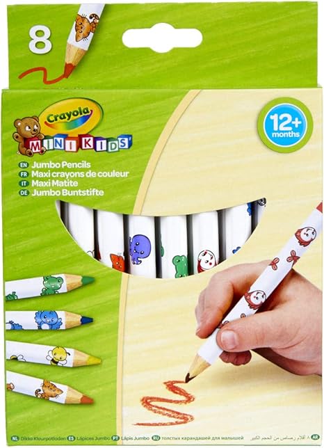 Crayola Jumbo Ξυλομπογιές 8 Τεμαχίων