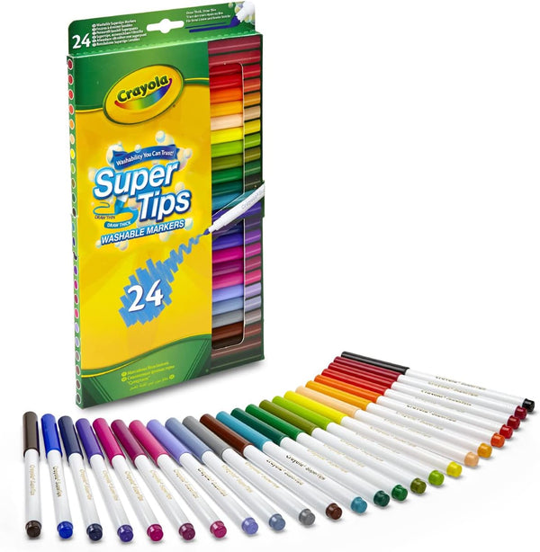 Crayola 24 Superfits Washable Markers