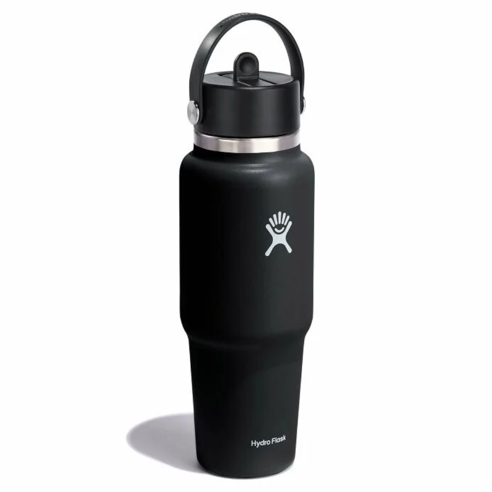 Hydro Flask Μπουκάλι Ταξιδιού με Καλαμάκι WIDE FLEX 946 ml - Μαύρο (WT32BFS001)