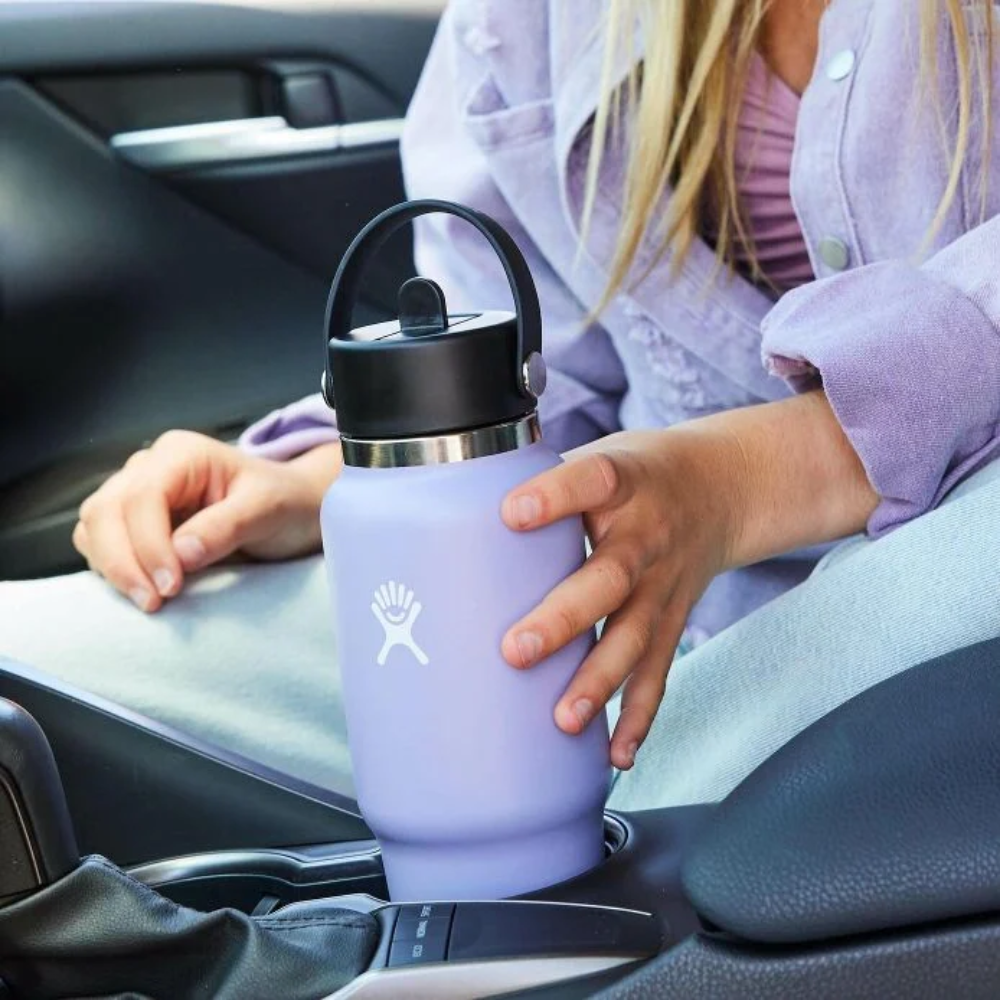 Hydro Flask Μπουκάλι Ταξιδιού με Καλαμάκι WIDE FLEX 946 ml - Μαύρο (WT32BFS001)