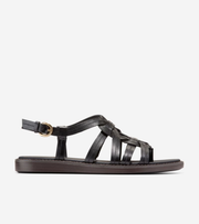 Γυναικεία Kami Interwover Thong Sandals Black Leather (W36608B) - Cole Haan